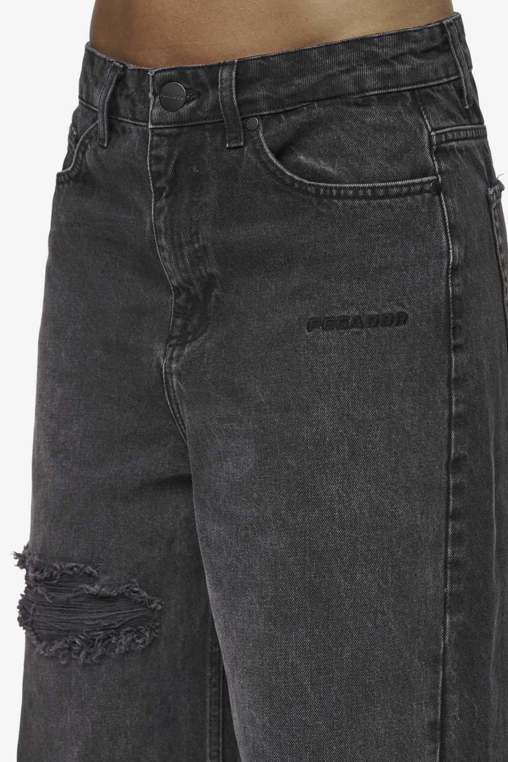 Mally Super Baggy Jeans Washed Deep Grey – PEGADOR®