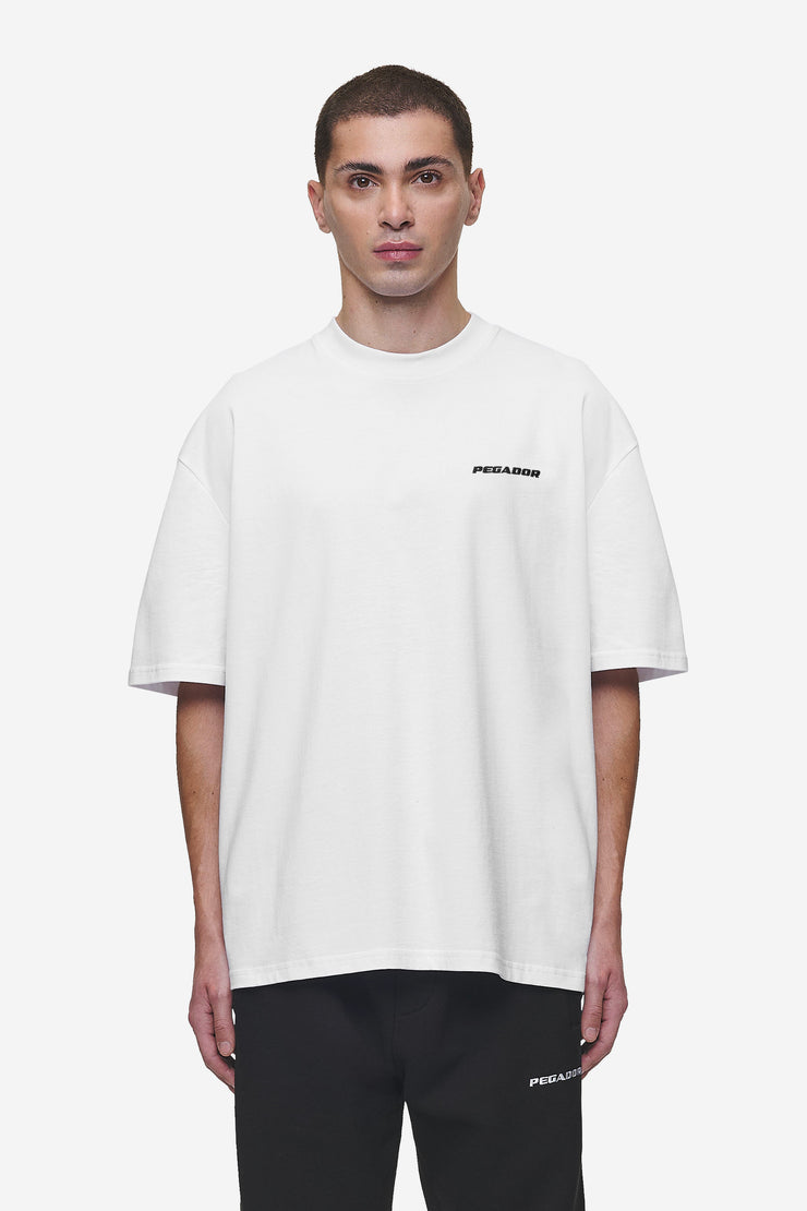 Pegador Logo Oversized Tee White