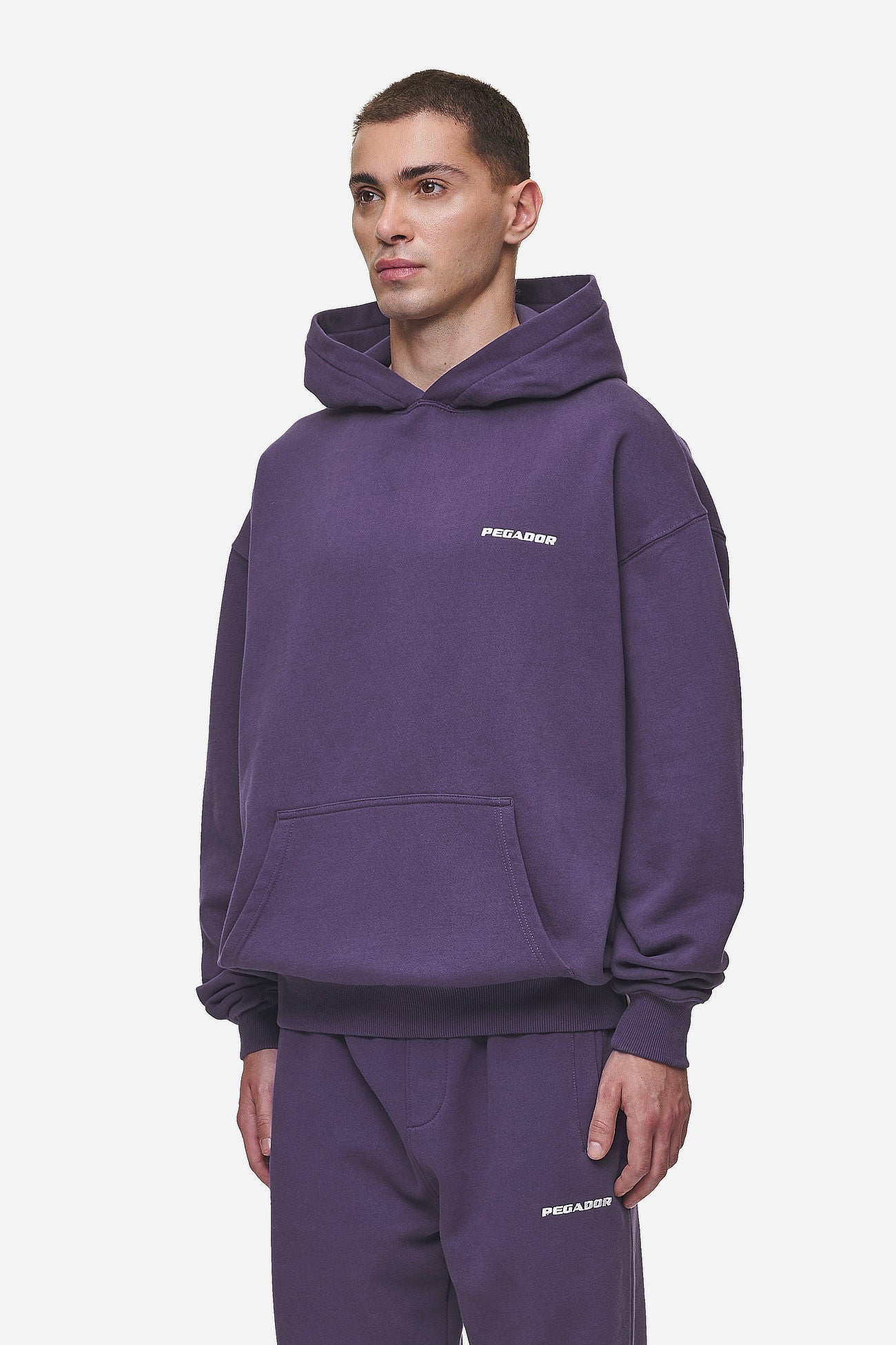 Oversized purple hoodie sale