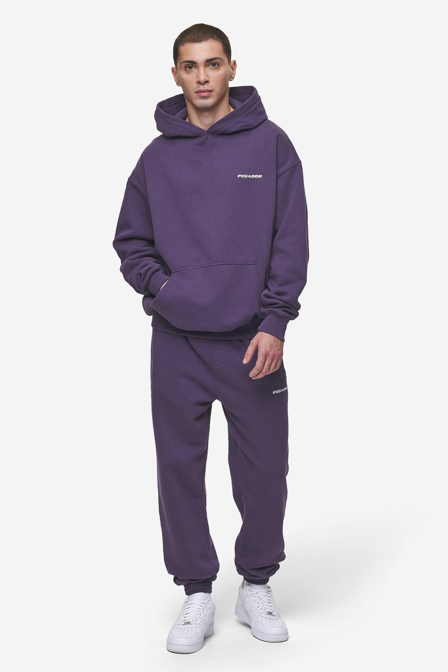 Logo Heavy Sweat Jogger Washed Deep Purple