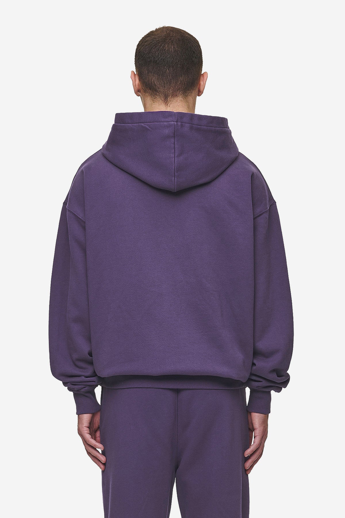 Logo Oversized Hoodie Washed Deep Purple