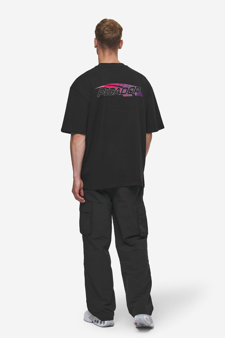 Pegador Clayton Oversized Tee Washed Black