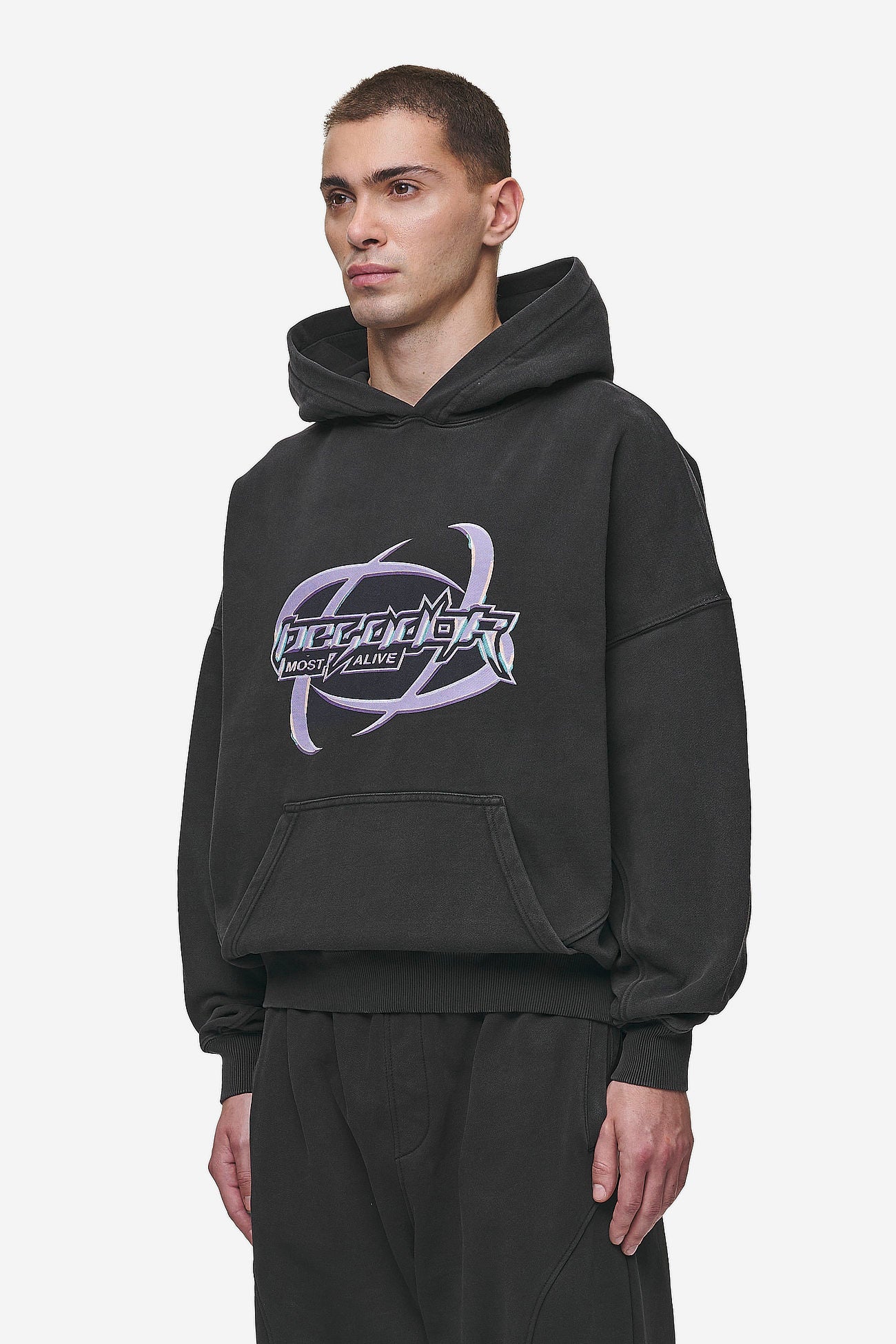 Black vintage hoodie online