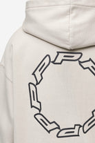 Pegador Hawkins Oversized Hoodie Washed Light Beige Detailshot aus der Most Alive Kollektion für Herren