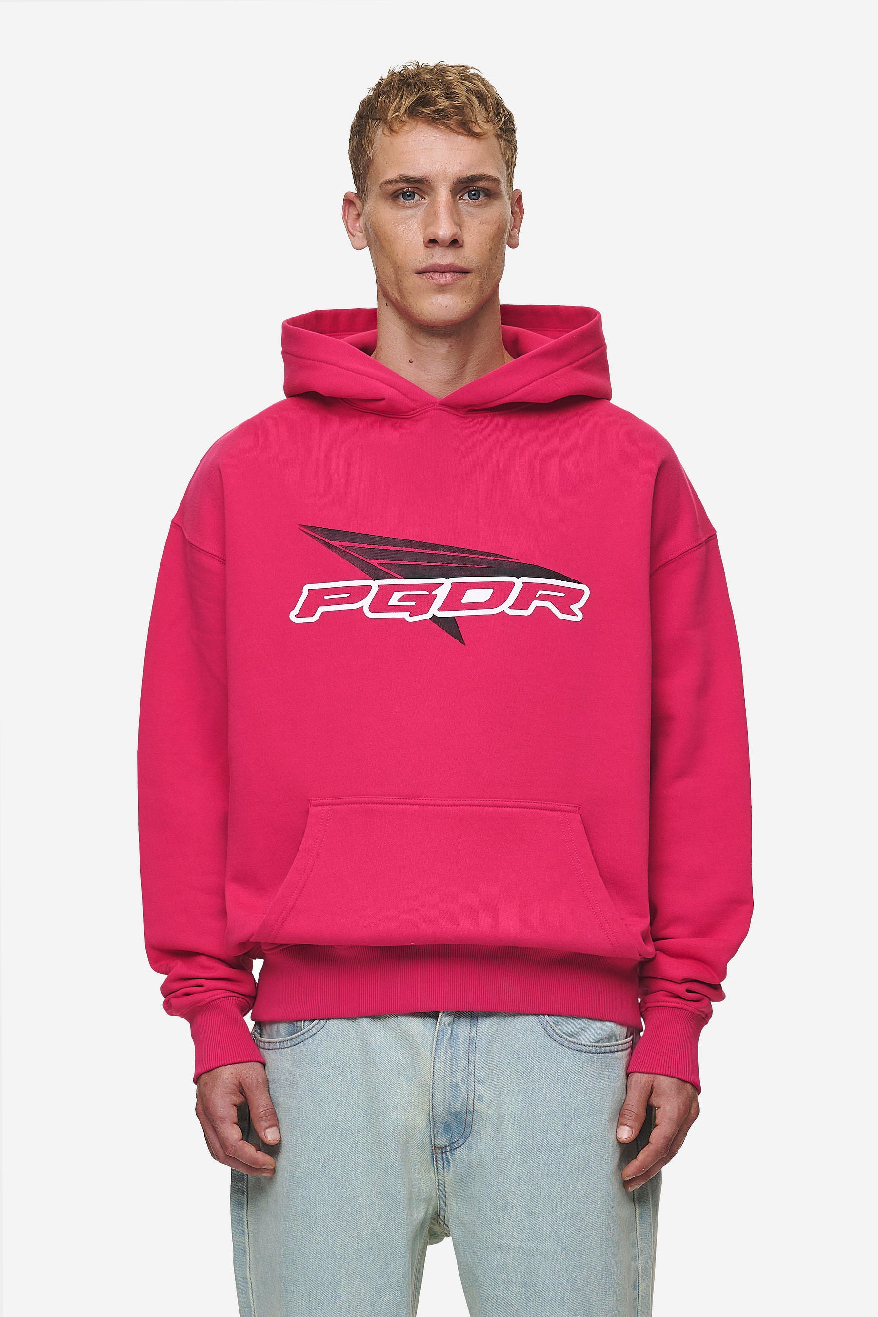 Pegador Blamor Oversized Hoodie Washed Virtual Pink Hauptansicht aus der Most Alive Kollektion für Herren