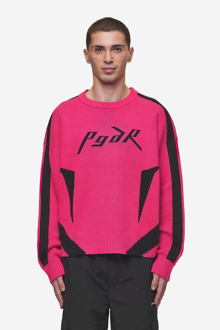 Pegador Kazan Boxy Knit Sweater Virtual Pink Black