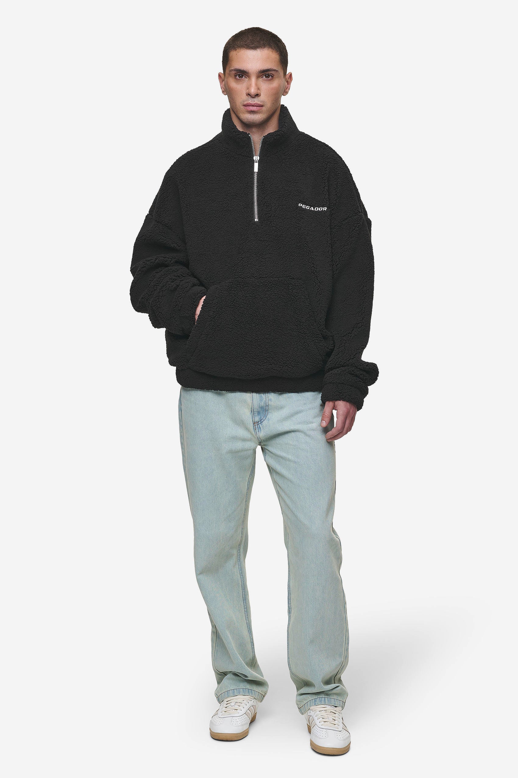 Teddy half zip sweater factory - Official Online Store