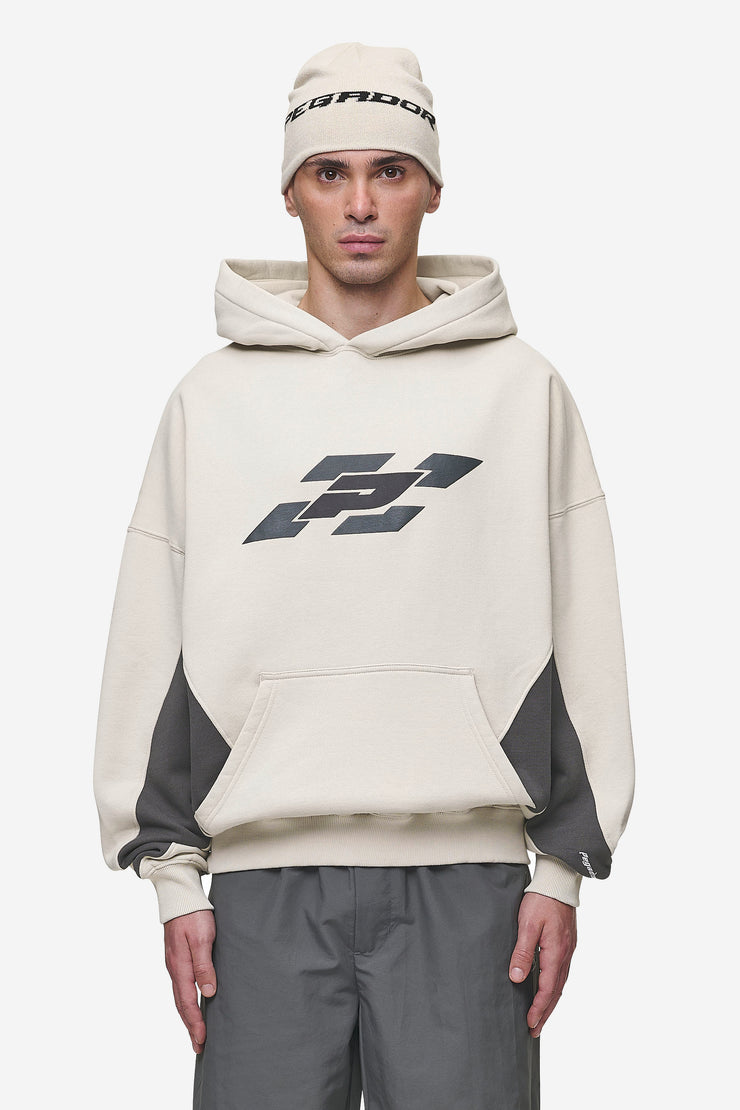 Pegador Slick Boxy Hoodie Washed Light Beige