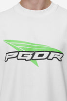 Pegador Blamor Oversized Tee White Detailshot aus der Most Alive Kollektion für Herren