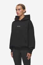 Pegador Atna Logo Oversized Hoodie Black White Gegenansicht aus der Most Alive Kollektion für DaHerren