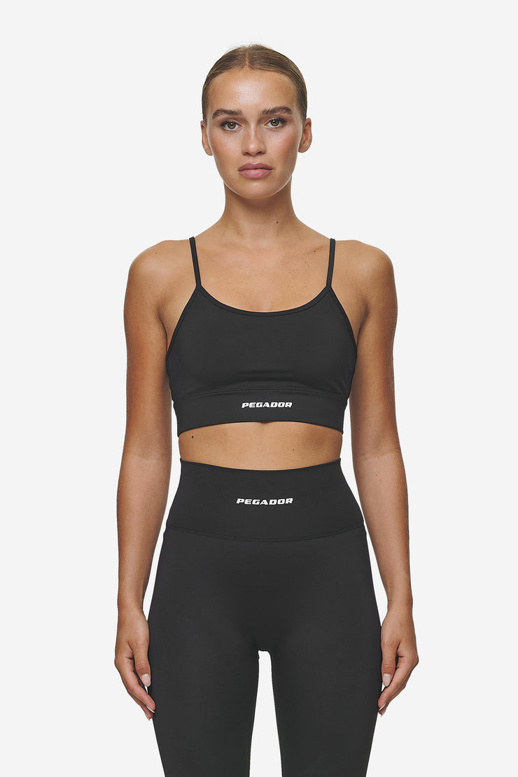 Pegador Taja Sport Bra Black White