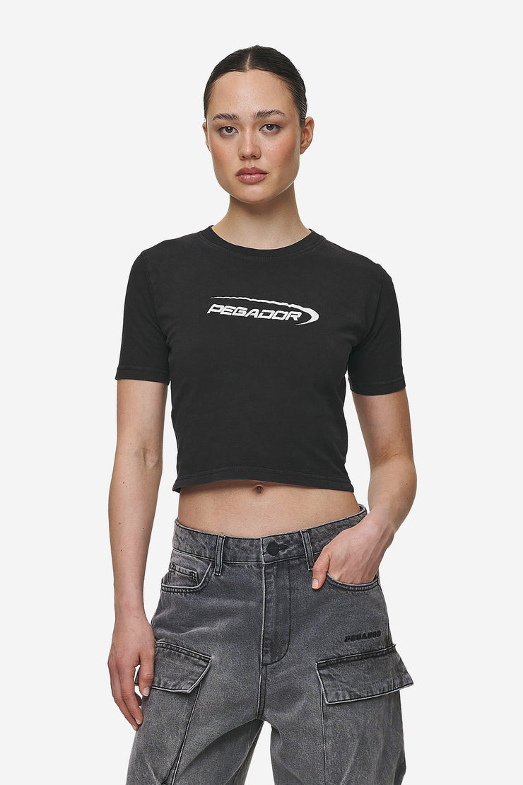 Pegador Naomi Baby Tee Washed Black