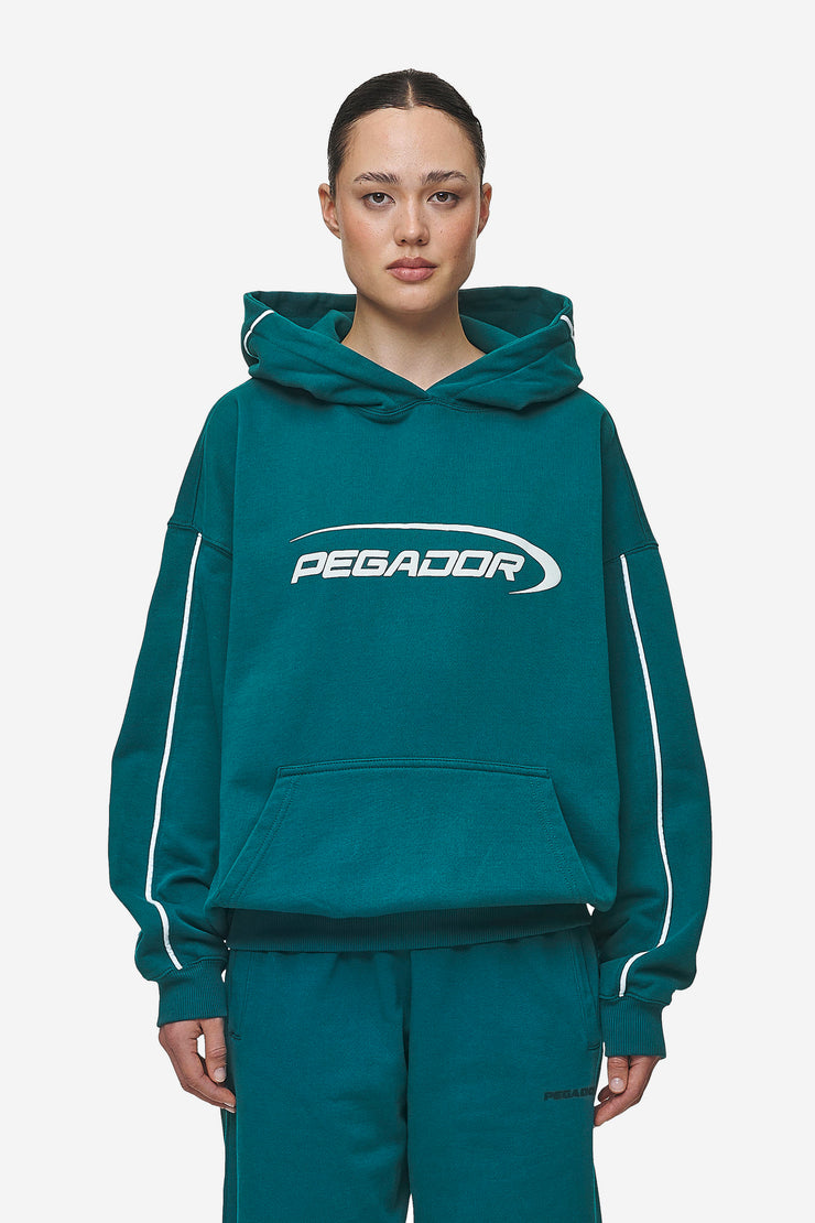 Pegador Naomi Oversized Hoodie Washed Urban Turquoise