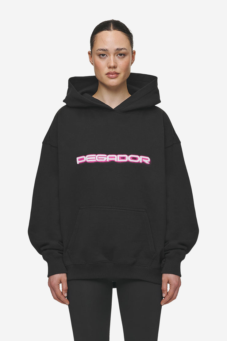 Pegador Mila Oversized Hoodie Washed Black