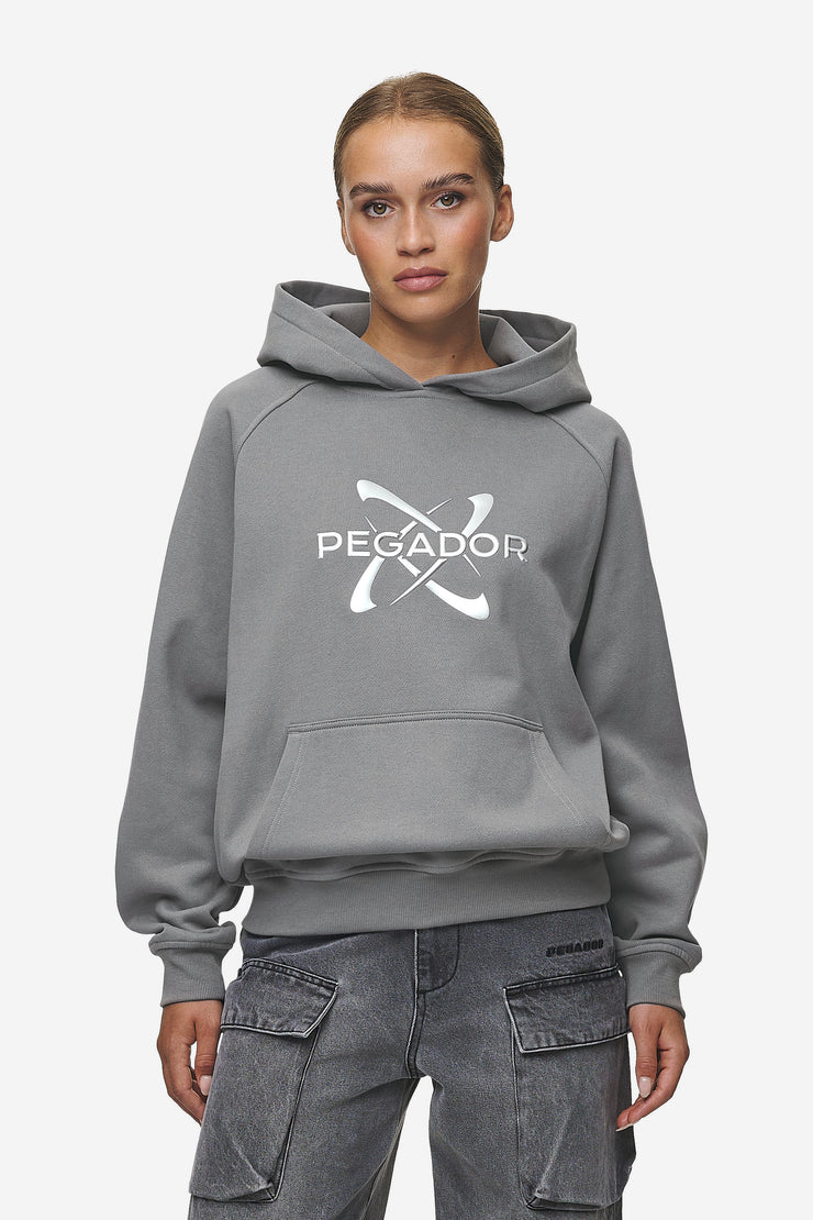 Pegador Klaria Oversized Hoodie Washed Deep Grey