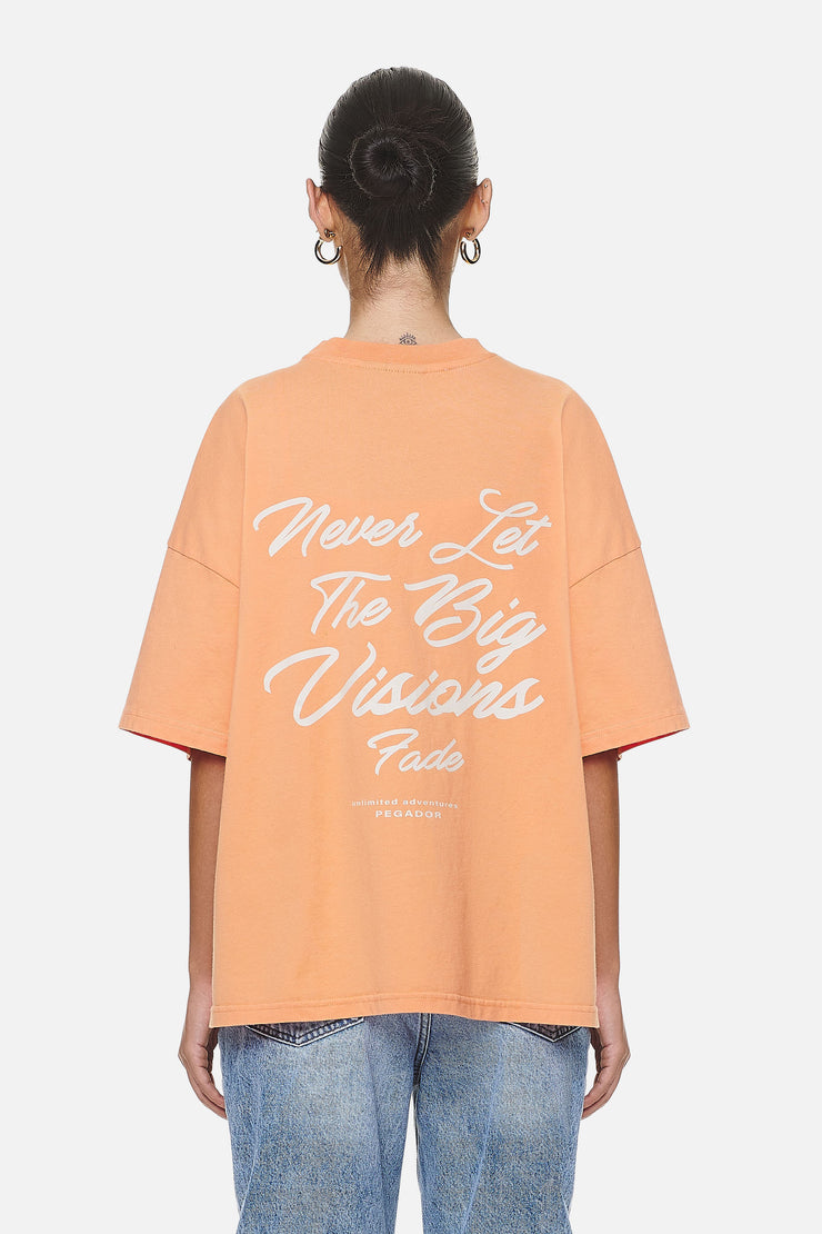 Pegador Berri Heavy Oversized Tee Washed Apricot