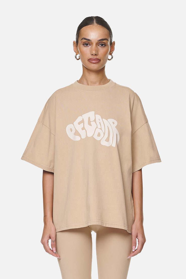 Pegador Paluma Heavy Oversized Tee Washed Safari Sand