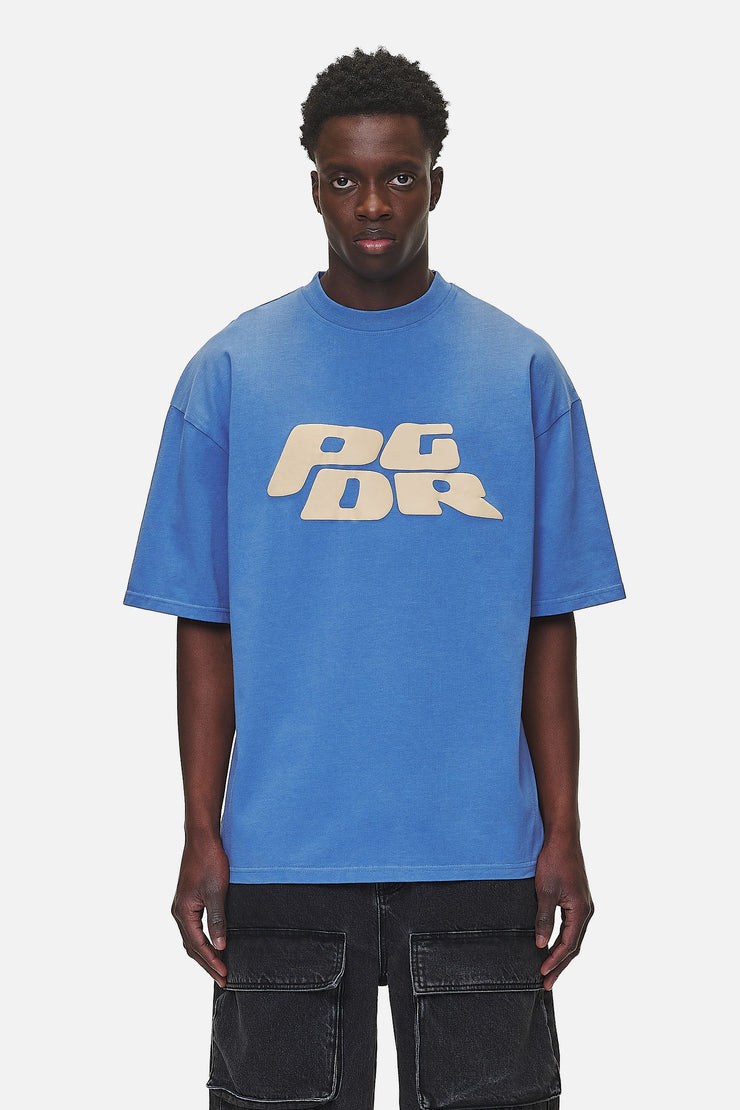 Pegador Danico Boxy Tee Washed Retro Blue