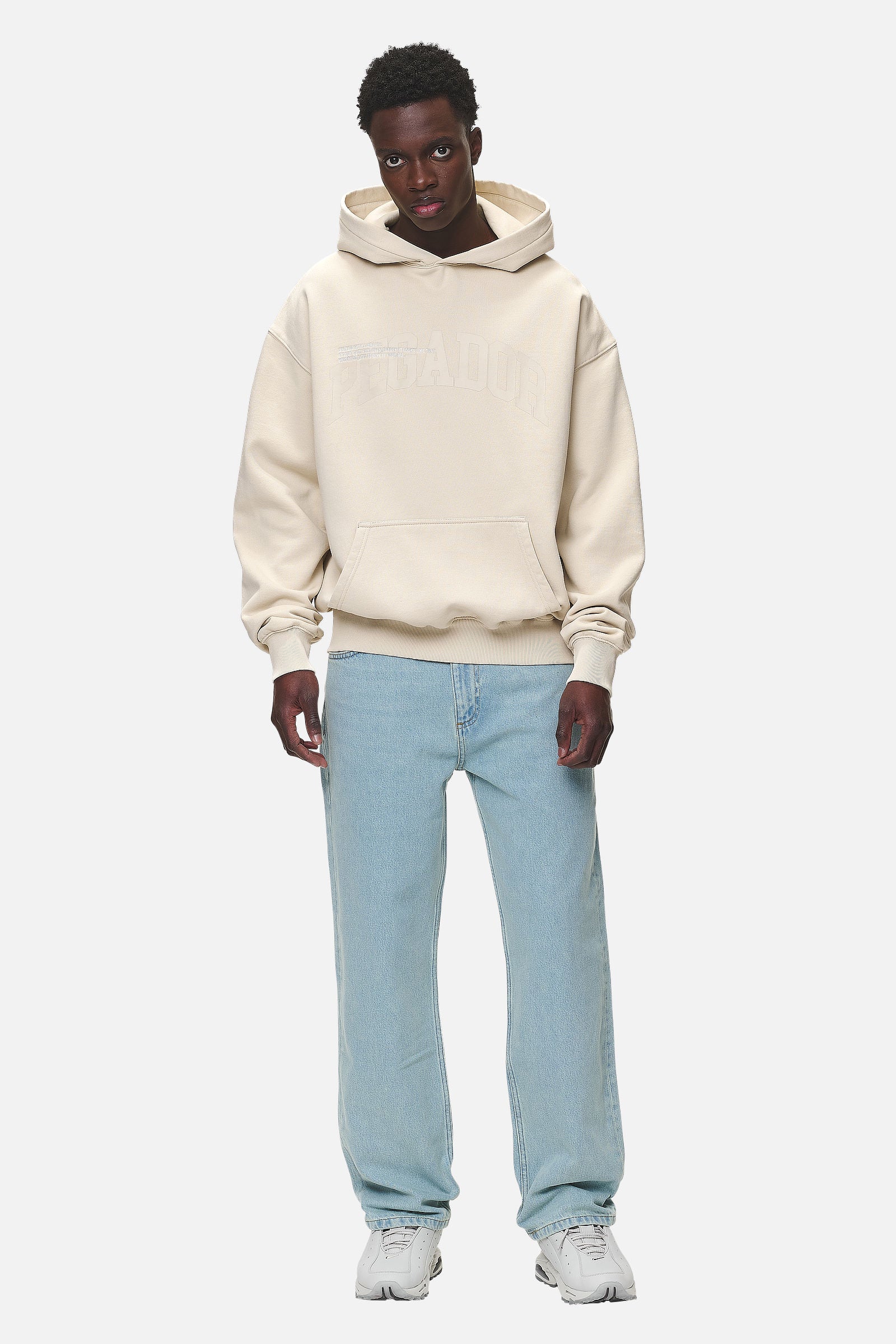 Gilford Oversized Hoodie Washed Desert Sand PEGADOR