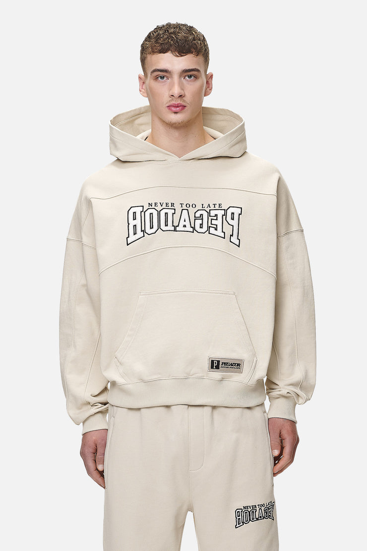 Pegador Beech Terry Boxy Hoodie Washed Desert Sand