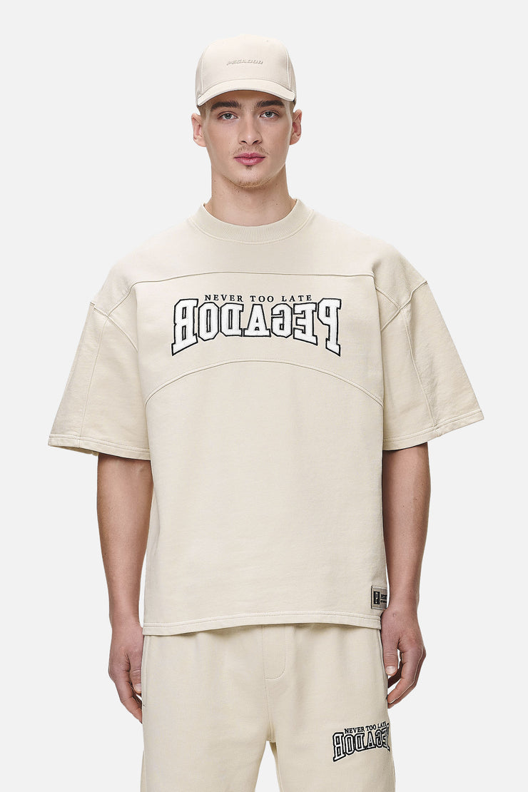 Pegador Beech Terry Boxy Tee Washed Desert Sand