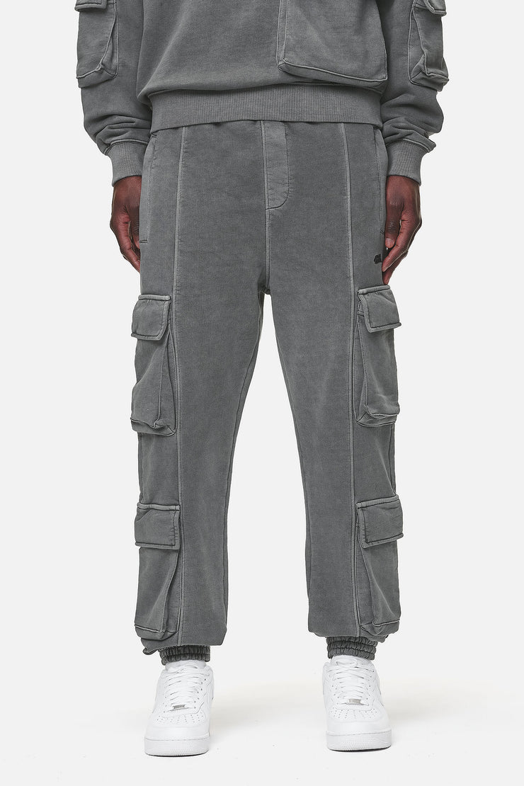 Pegador Harvey Terry Cargo Sweat Pants Vintage Grey