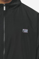 Pegador Stow Boxy Track Jacket Black Bubblegum Detailshot aus der Next Wave Kollektion für Herren