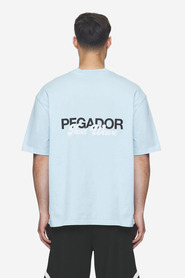 Pegador Aleso Oversized Tee Washed Baby Blue