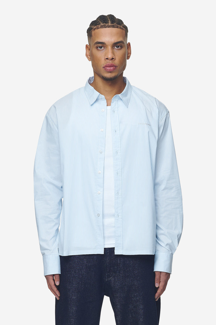 Pegador Raton Oversized Longsleeve Shirt Baby Blue White