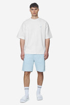 Pegador Leono Boxy Tee White Baby Blue Ganzkörper Bild aus der Next Wave Kollektion für Herren