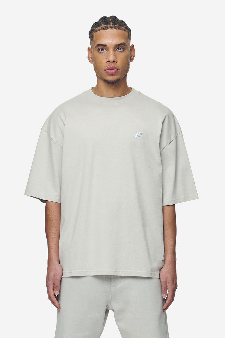 Pegador Leono Boxy Tee Washed Pearl Grey Baby Blue