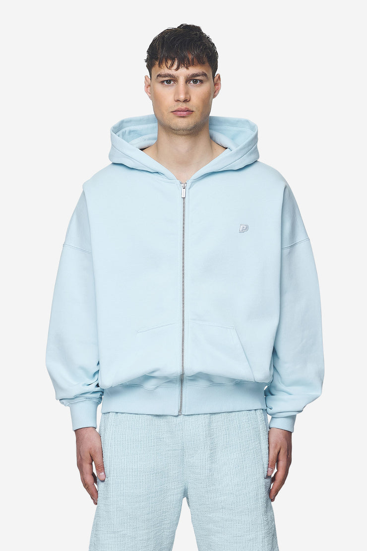 Pegador Leono Boxy Sweat Jacket Washed Baby Blue Baby Blue