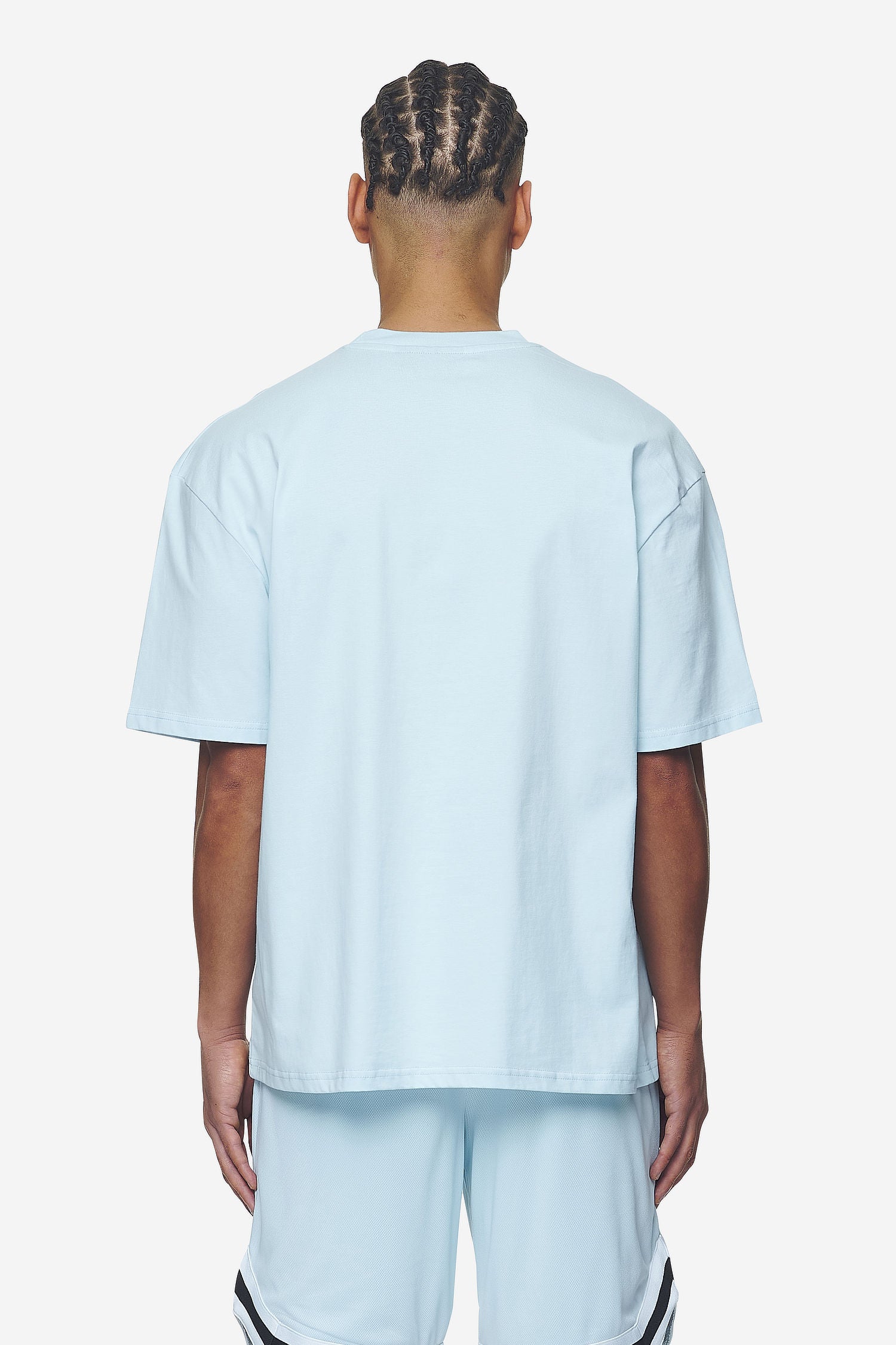 Pegador Cosmo Oversized Tee Washed Baby Blue Gegenansicht aus der Next Wave Kollektion für Herren