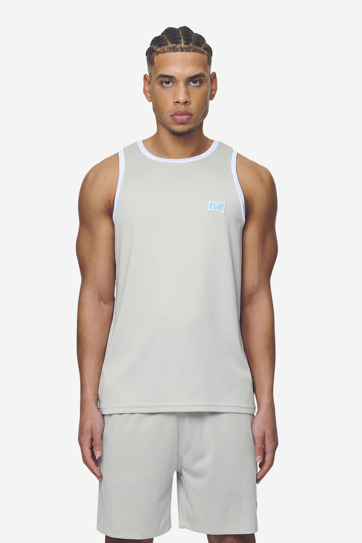 Pegador Tulare Mesh Tank Top Pearl Grey