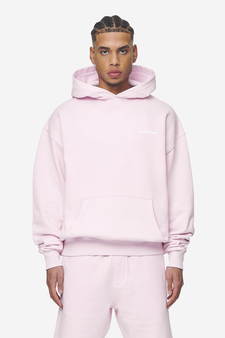 Pegador Logo Oversized Hoodie Washed Bubblegum White Gum