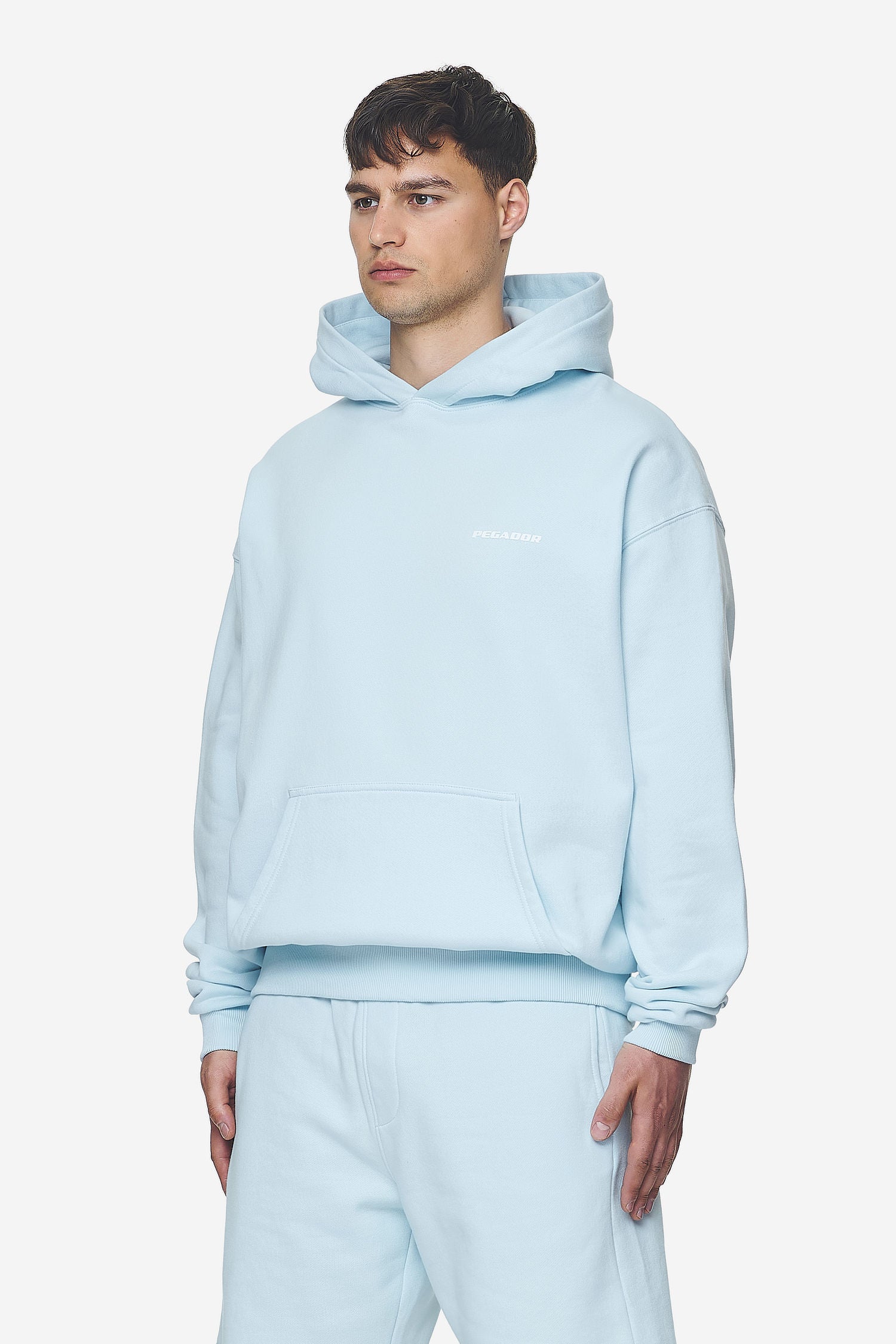 Oversized hoodie light blue sale