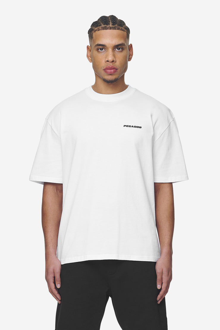 Pegador Logo Oversized Tee White Black Gum