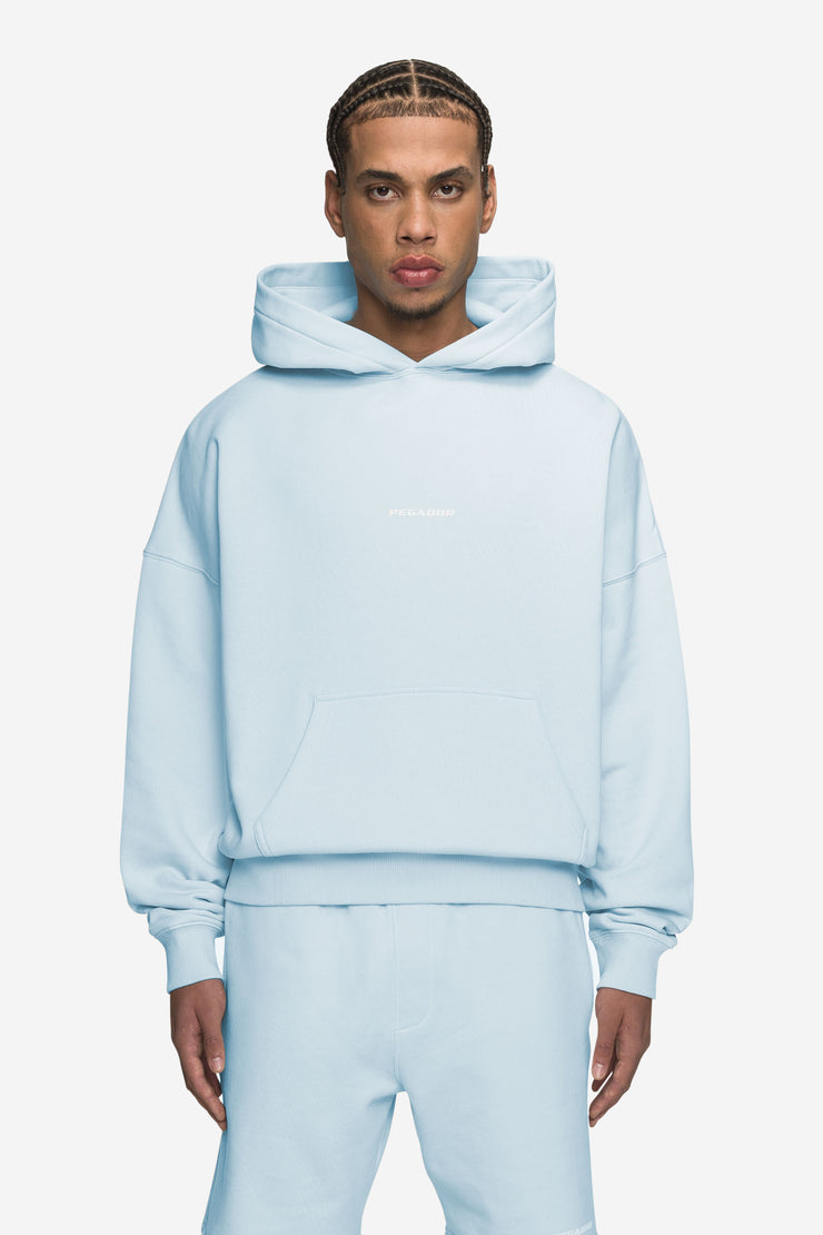 Pegador Logo Boxy Hoodie Washed Baby Blue White Gum