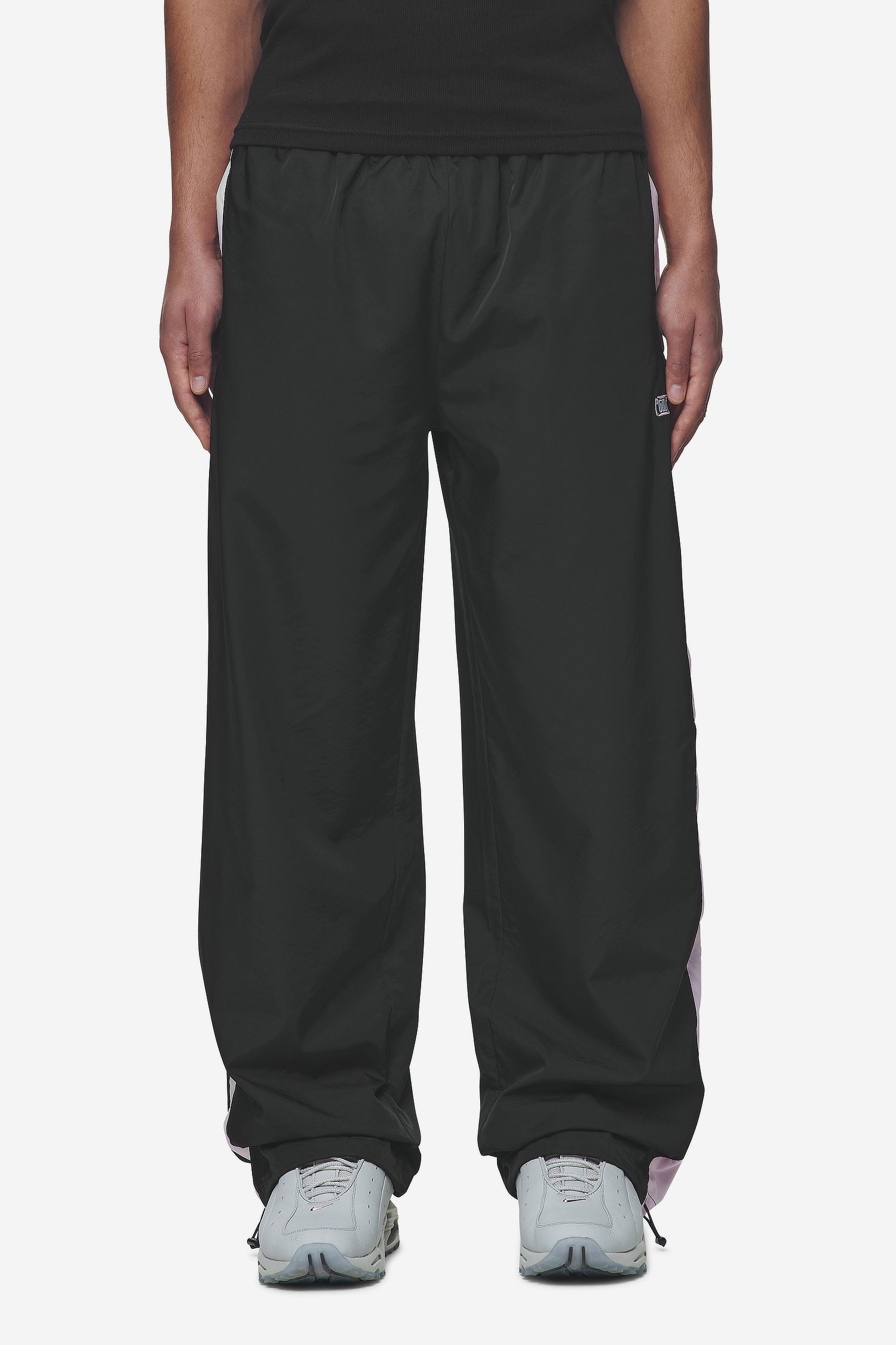 Stow Wide Track Pants Black Bubblegum – PEGADOR®