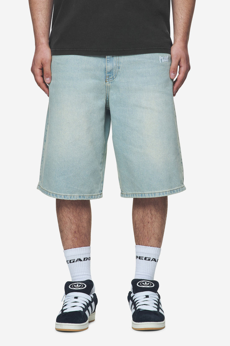 Pegador Alcoa Jorts Sand Washed Blue