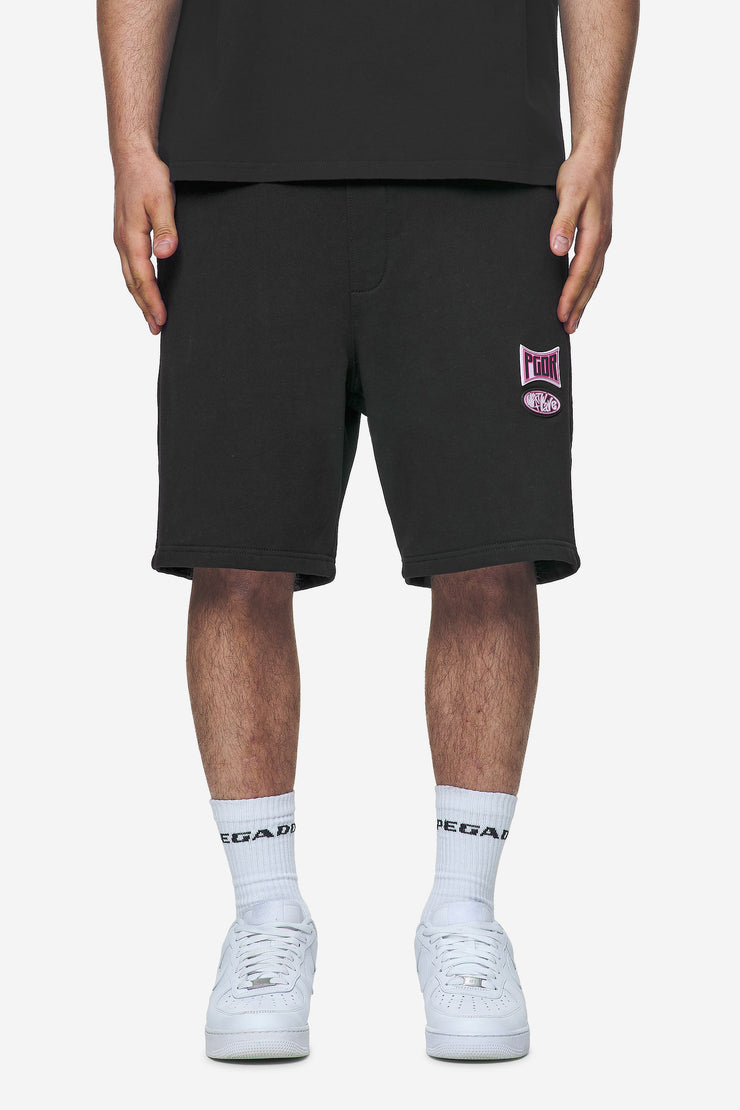 Pegador Keyes Terry Shorts Washed Black