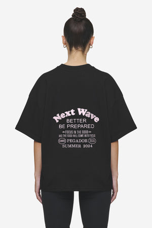 Pegador Naia Heavy Oversized Tee Black Hauptansicht aus der Next Wave Kollektion für DaHerren