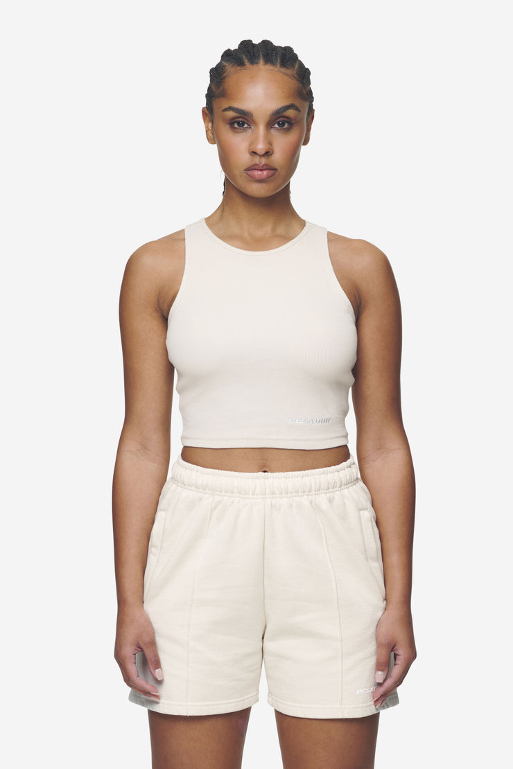 Pegador Ayla Crop Top Washed Coast Sand White