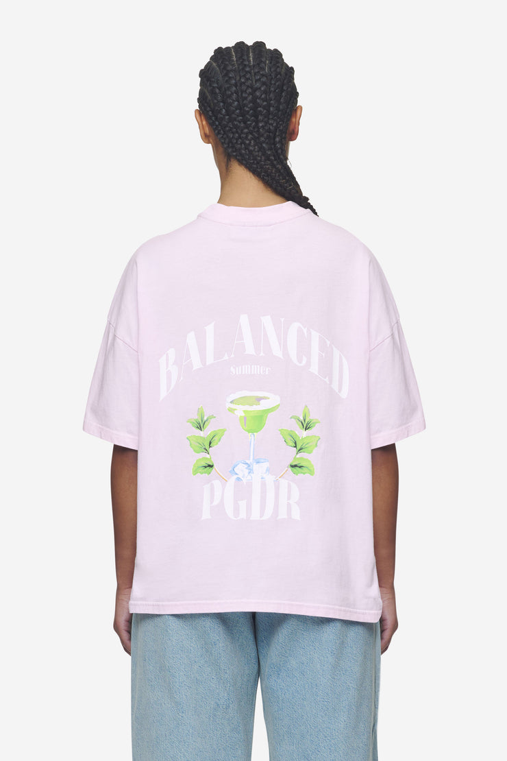 Pegador Lucia Heavy Oversized Tee Washed Bubblegum