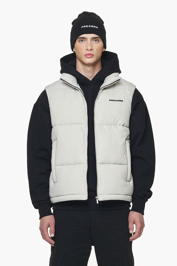 Pegador Landin Puffer Vest Ash Grey