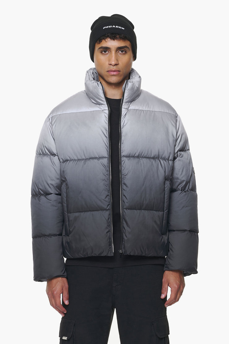 Pegador Tunis Faded Puffer Jacket Dark Grey