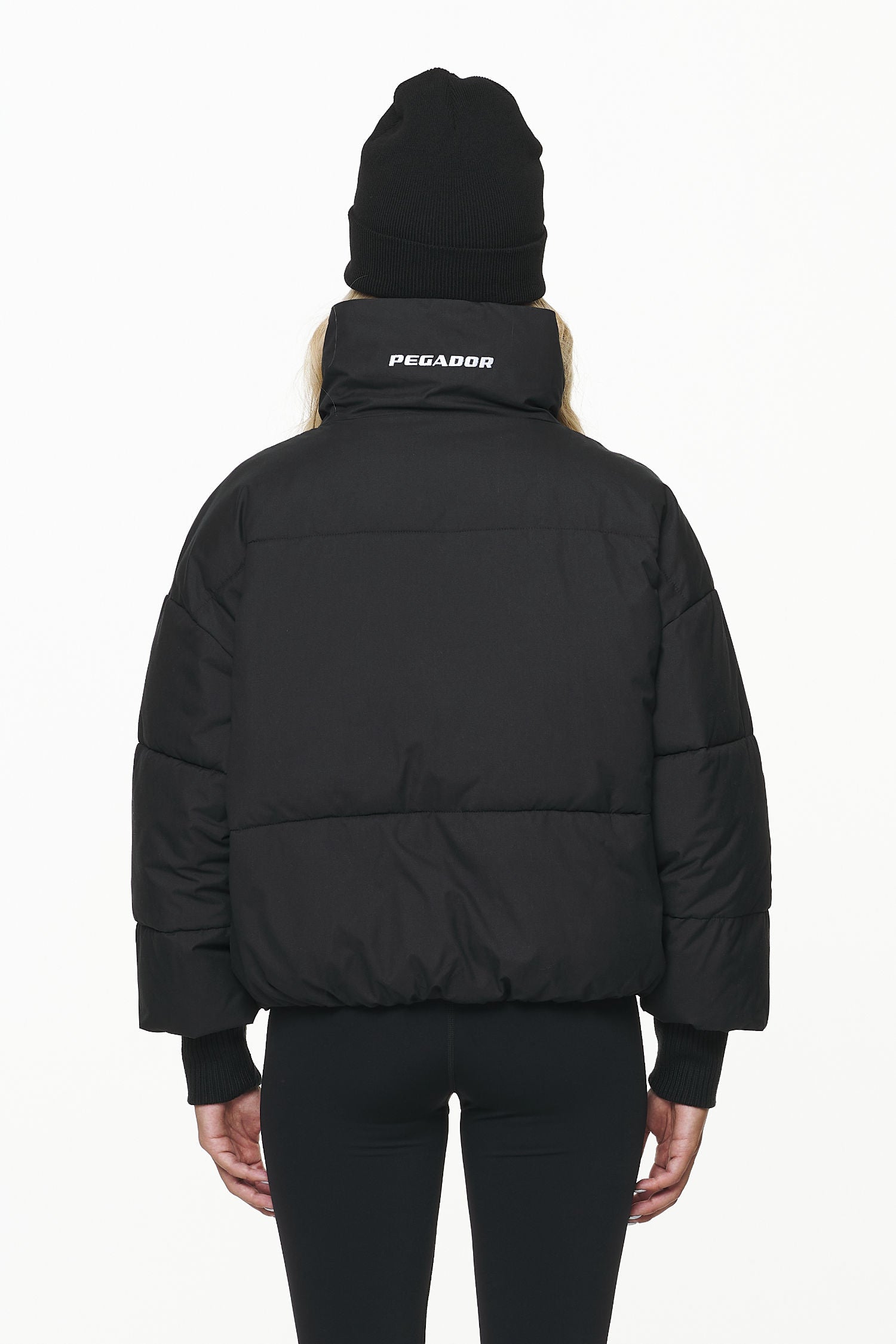 Boxy puffer 2024 jacket black