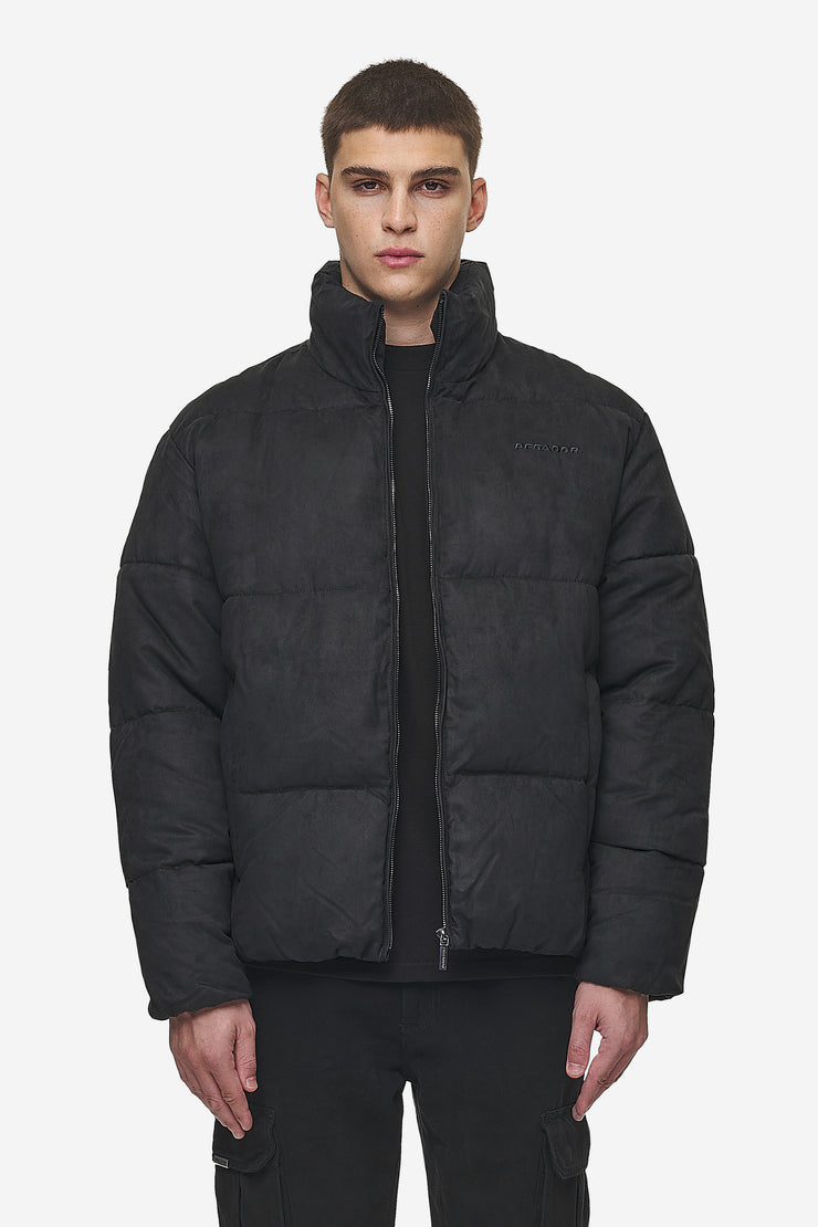 Pegador Sidan Velour Puffer Jacket Black