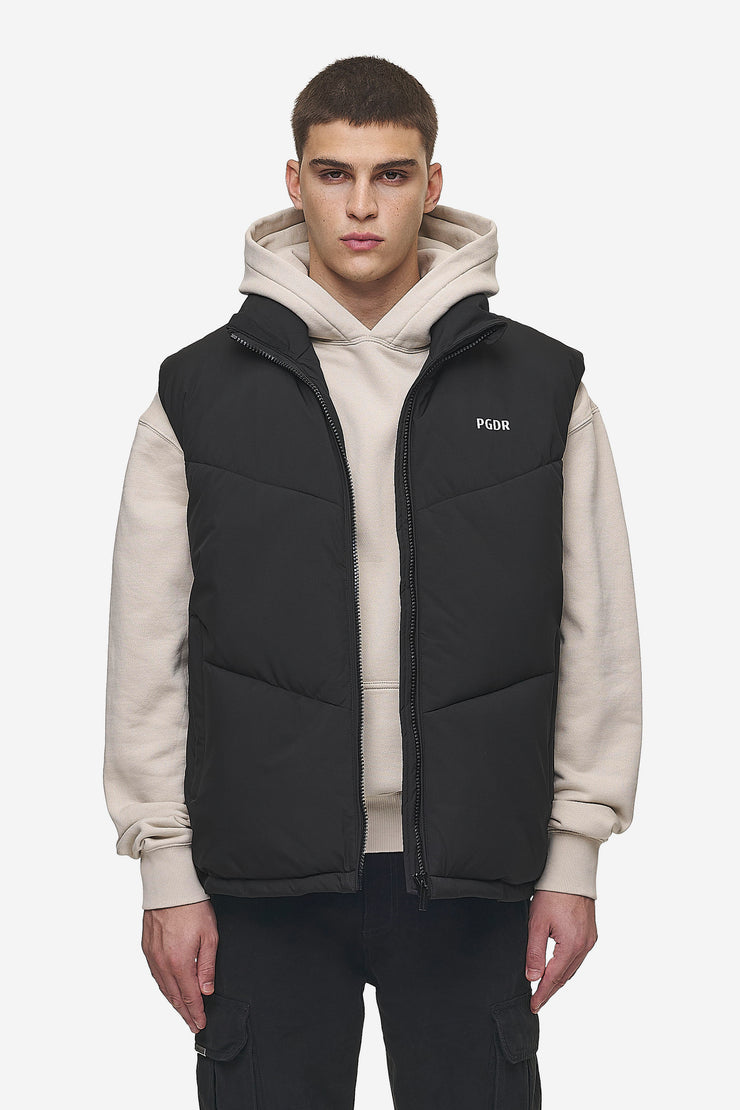 Pegador Leddy Oversized Puffer Vest Black