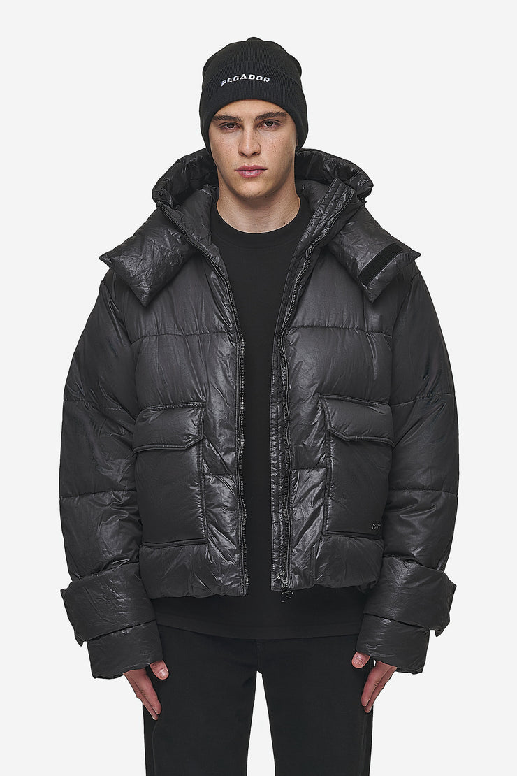 Pegador Garrick Vintage Oversized Puffer Jacket Black